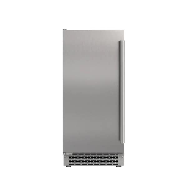 Avallon 15 Inch Wide 26 Lbs BuiltIn Free Standing Ice Maker w 56 Lbs Daily Ice Production and Wash Mode AIMG151GSSILH - main